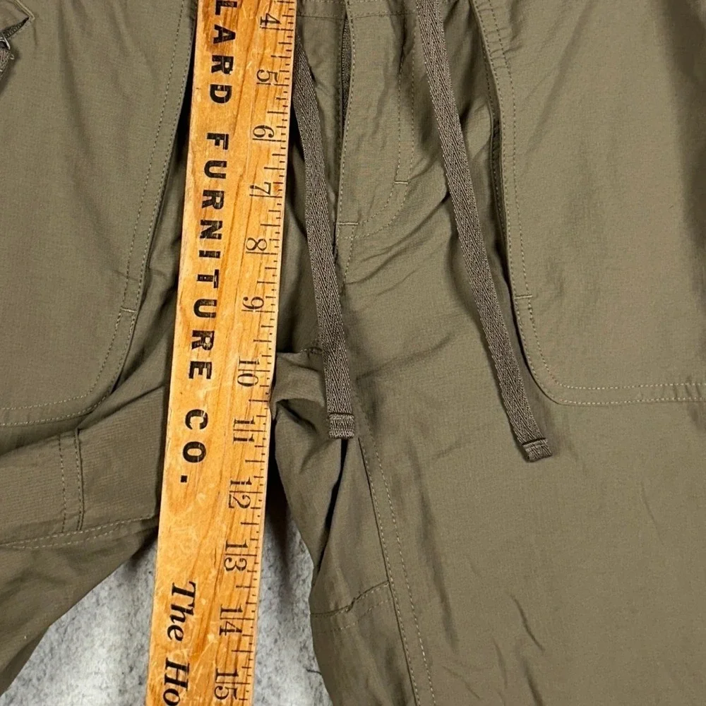 The North Face Pants Womens 8 Brown Hiking Outdoor Drawstring Straight Leg Logo